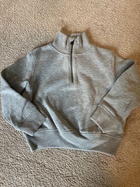 Polo by Ralph Lauren Gray Half-Zip Turtleneck Sweater